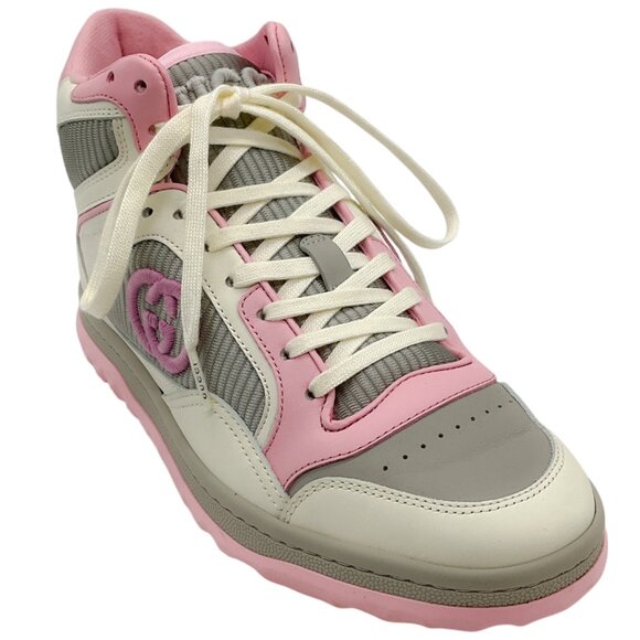 Gucci Dali Pink / White Mac80 High Top Sneakers - Picture 1 of 7